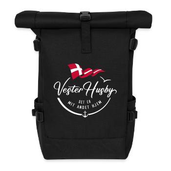 VESTER HUSBY - Meine zweite Heimat - w - Rolltop Rucksack - Schwarz - Vorne