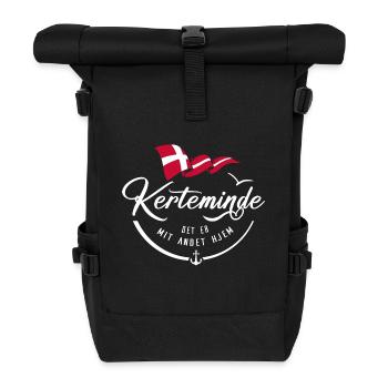 KERTEMINDE - Ma deuxième maison - w - Sac à dos roll top - noir - Devant