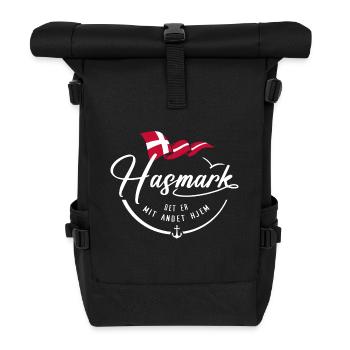 HASMARK - Ma deuxième maison - w - Sac à dos roll top - noir - Devant