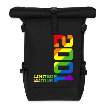 LGBTQ 2001 RAINBOW QUEER 24TH BIRTHDAY PRIDE - Roll Top Backpack - black - Front