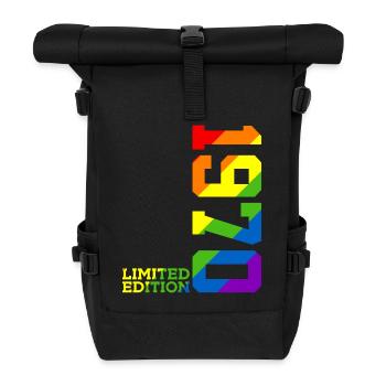 LGBTQ 1970'S RAINBOW QUEER 56TH BIRTHDAY PRIDE - Roll Top Backpack - black - Front