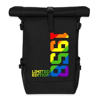 LGBTQ 1958 RAINBOW QUEER 68TH BIRTHDAY PRIDE - Roll Top Backpack - black - Front