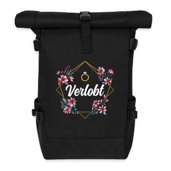 Verlobt - Rolltop Rucksack - Schwarz - Vorne