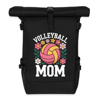 Volleyball Spruch Lustiges Volleyball Geschenk - Rolltop Rucksack - Schwarz - Vorne