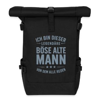Legendärer Böser Alter Mann – Spruchdesign - Rolltop Rucksack - Schwarz - Vorne