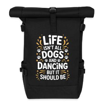 Danse Disant Chien Danse Drôle Dancing Cadeau - Sac à dos roll top - noir - Devant