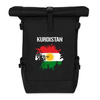 Drapeau du Kurdistan,Kurdistan,Syrie,Irak,Iran,Drapeau - Sac à dos roll top - noir - Devant