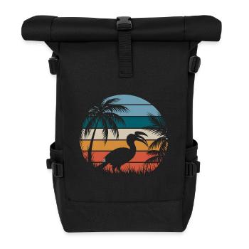 Nashornvogel - Rolltop Rucksack - Schwarz - Vorne
