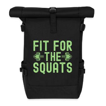 Fanatiques de fitness en forme pour les squats Calisthenics - Sac à dos roll top - noir - Devant