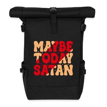 Vielleicht heute Satan - Rolltop Rucksack - Schwarz - Vorne
