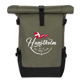 HANSTHOLM - My second home - w - Roll Top Backpack - olive/black - Front