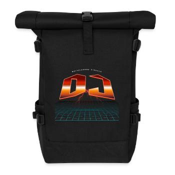 Disc jockey - Roll Top Backpack - black - Front