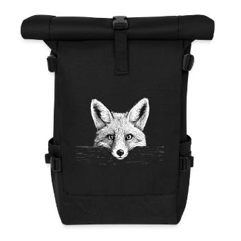 Fuchs - Rolltop Rucksack - Schwarz - Vorne