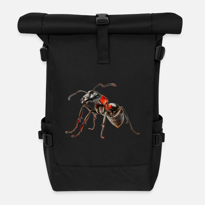 Ameise - Rolltop Rucksack - Schwarz
