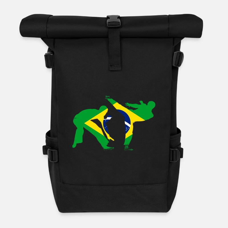 Capoeira - Rolltop Rucksack - Schwarz