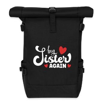 Big Sister Again – Dire grossesse - Sac à dos roll top - noir - Devant
