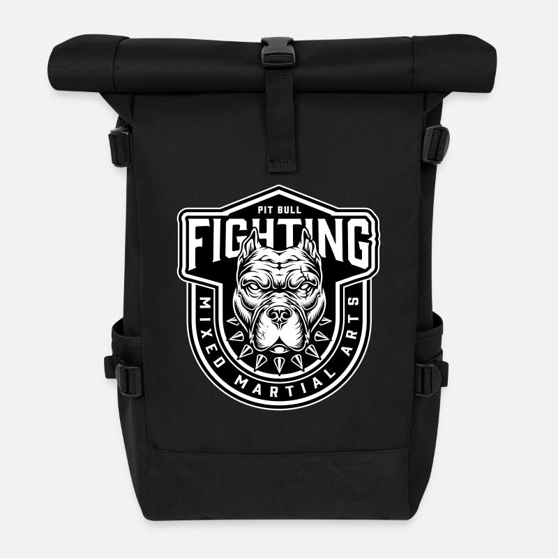 Kampf gegen MMA - Rolltop Rucksack - Schwarz