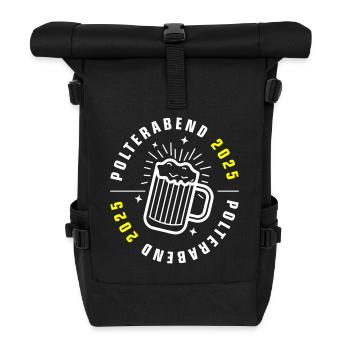 Polterabend 2025 - Rolltop Rucksack - Schwarz - Vorne