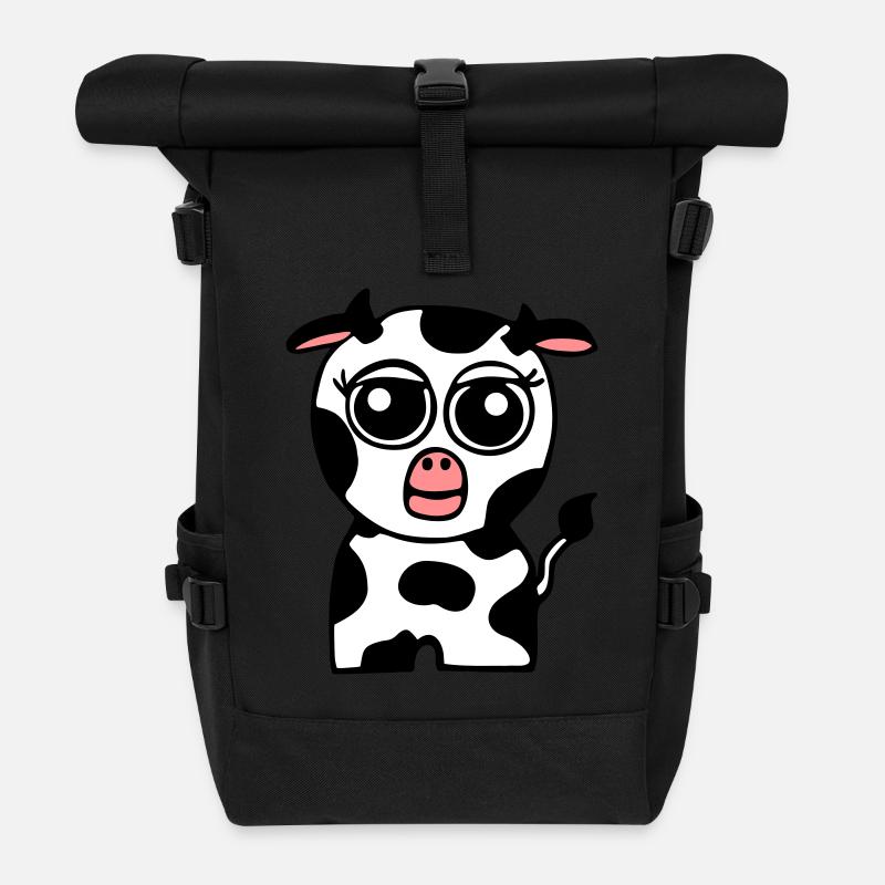 Petite vache - Sac à dos roll top - noir