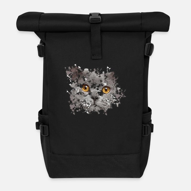 BKH Gesicht - Rolltop Rucksack - Schwarz