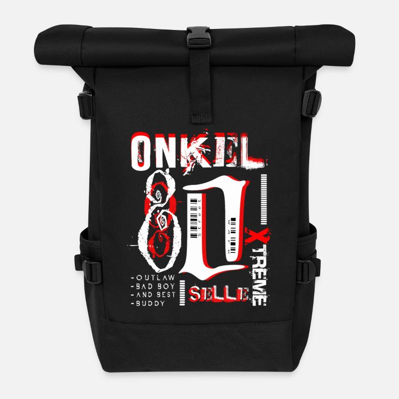 Onkel Streetware 80 - Rolltop Rucksack - Schwarz