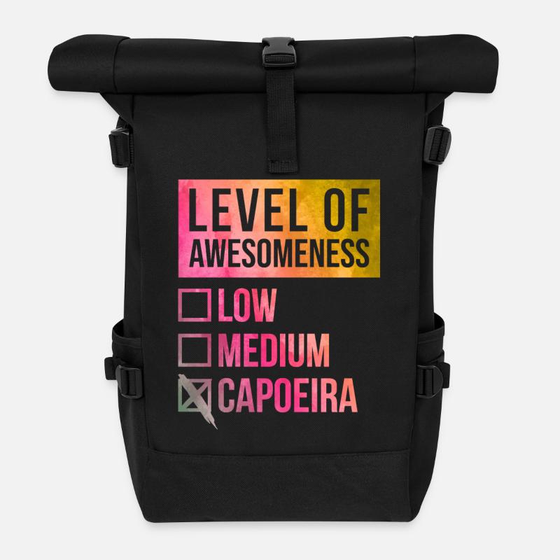 Capoeira - Rolltop Rucksack - Schwarz
