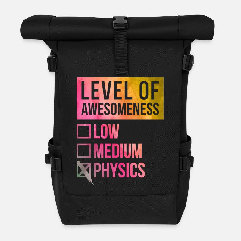 Physik - Rolltop Rucksack - Schwarz