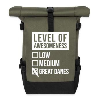 Great Dane - Roll Top Backpack - olive/black - Front