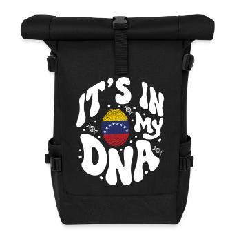 ADN vénézuélien Venezuela Drapeau hispanique - Sac à dos roll top - noir - Devant