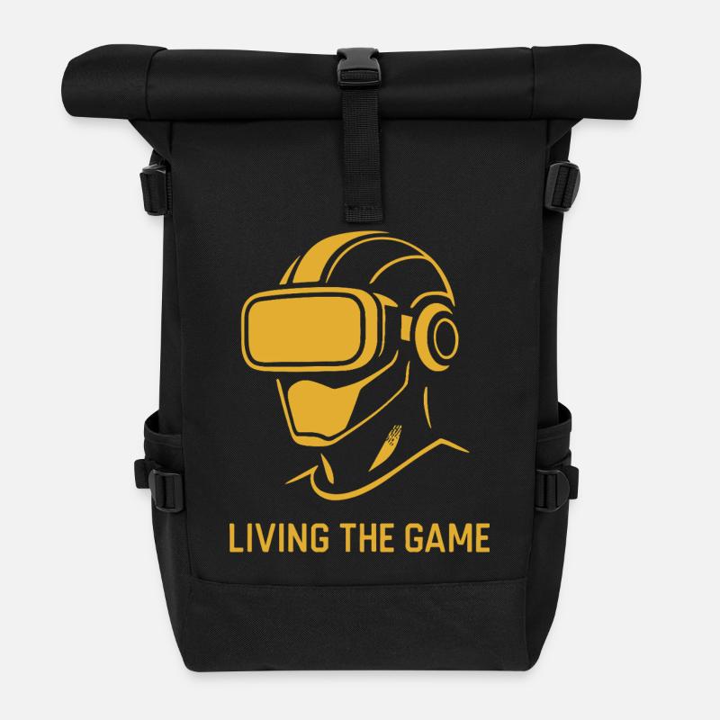 Life in the game VR avatar - Roll Top Backpack - black