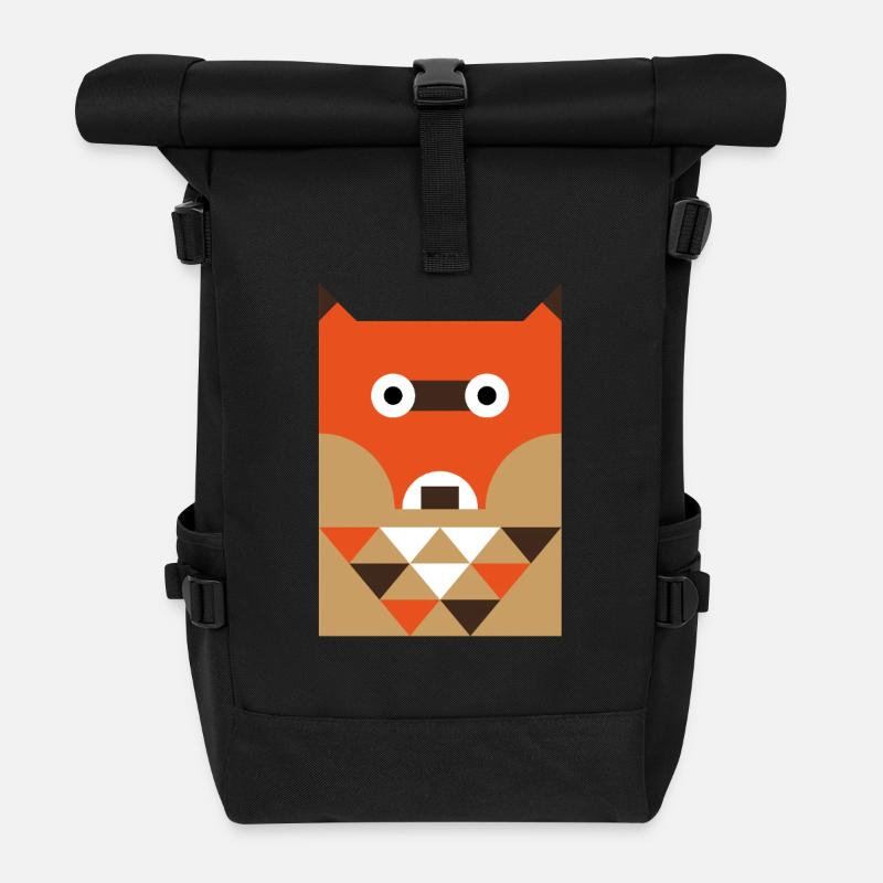 Renard - Sac à dos roll top - noir