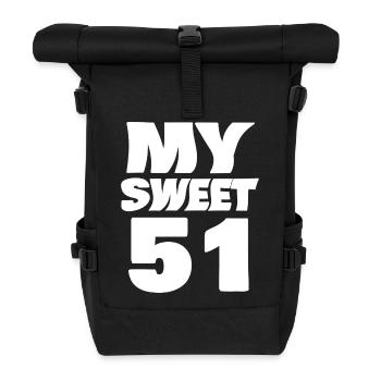 Sweet 51 - Rolltop Rucksack - Schwarz - Vorne