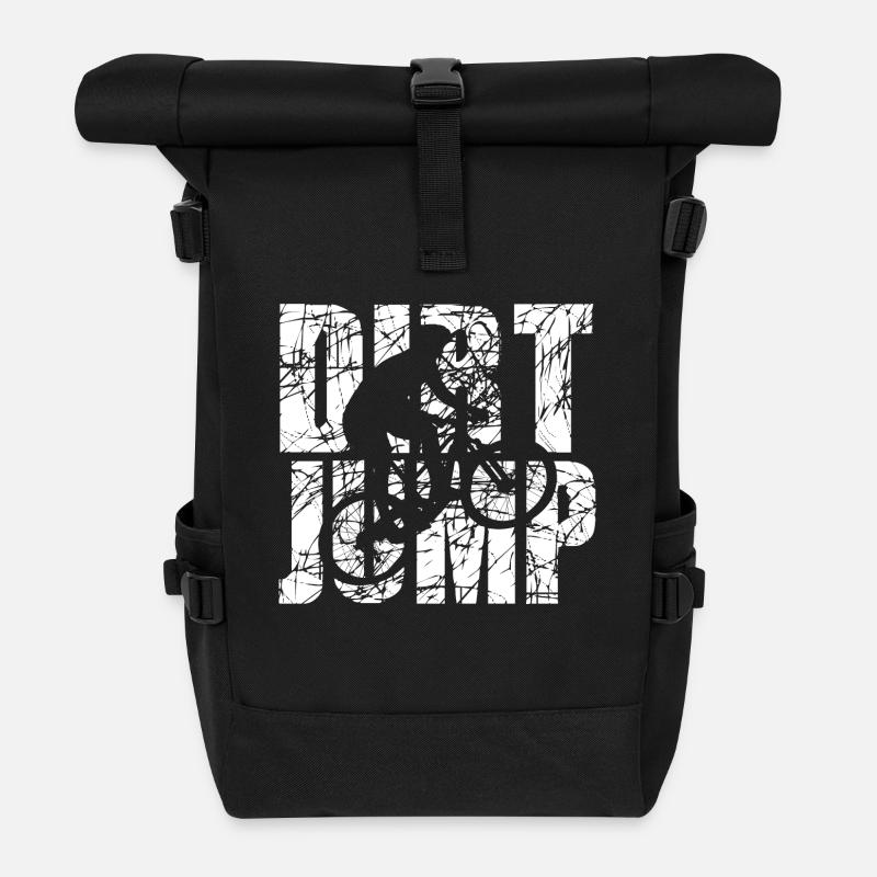 Dirt Jump - Roll Top Backpack - black