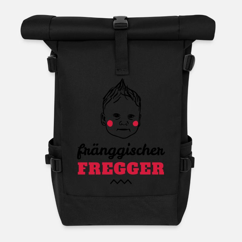 fränggischer fregger - Rolltop Rucksack - Schwarz