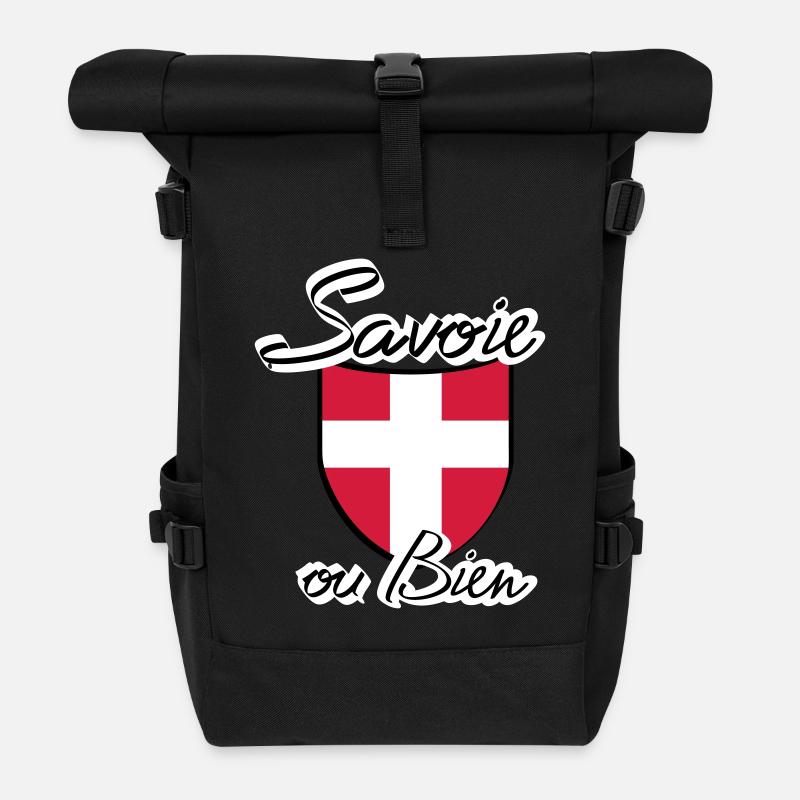 ecusson savoie - Sac à dos roll top - noir