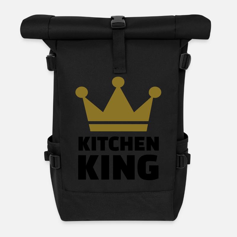 Kitchen King - Sac à dos roll top - noir