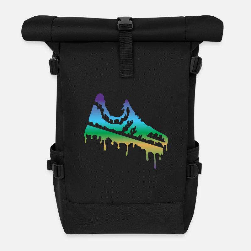 Schuh - Rolltop Rucksack - Schwarz