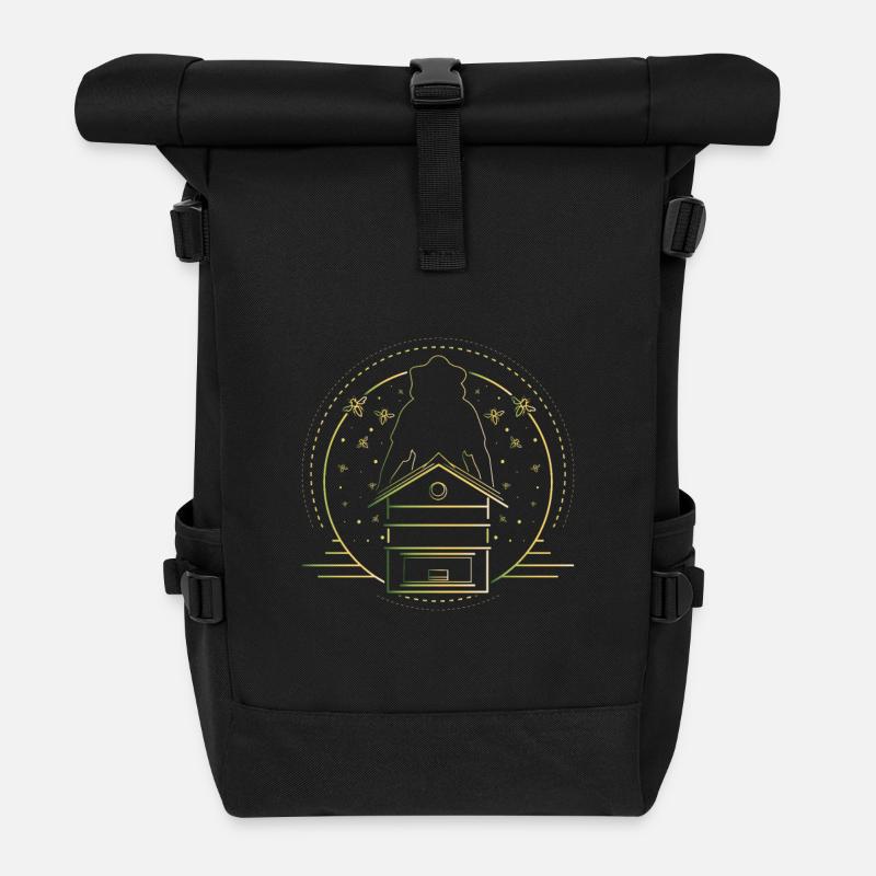 Imker - Rolltop Rucksack - Schwarz