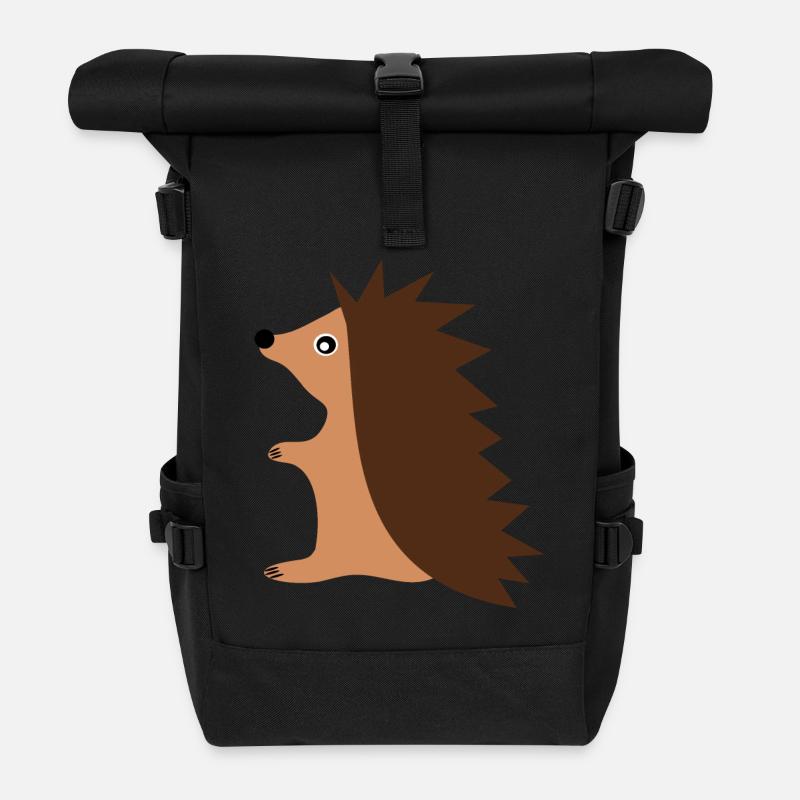 Igel - Rolltop Rucksack - Schwarz