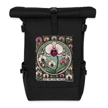 Nur noch eine Orchidee - Rolltop Rucksack - Schwarz - Vorne