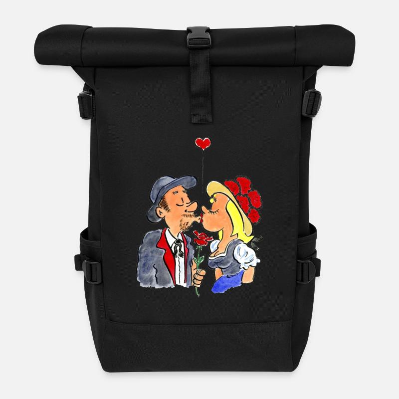 Meine Schwarzwaldliebe - Rolltop Rucksack - Schwarz