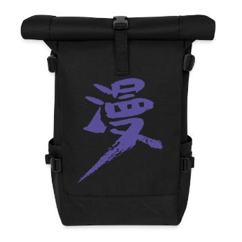 Manga - Rolltop Rucksack - Schwarz - Vorne
