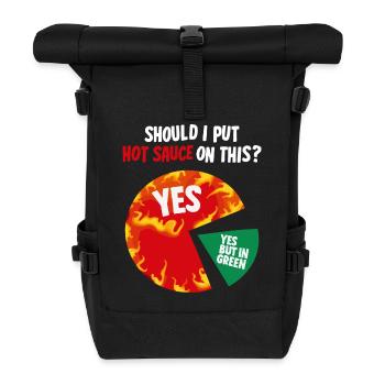 Design pour les amateurs de sauces passionnés - Sac à dos roll top - noir - Devant
