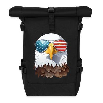 eagle head - Sac à dos roll top - noir - Devant
