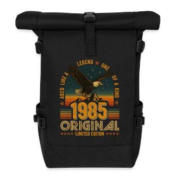 Vintage 1985 40th Birthday Original 1985 Vintage - Roll Top Backpack - black - Front