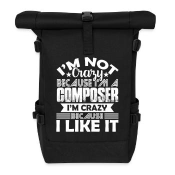 Composer Love Being A Composer - Roll Top Backpack - black - Front