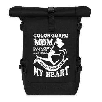 Color Guard Color Guard Mom - Roll Top Backpack - black - Front