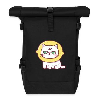 Drôle de chat avec chapeau de citron Sourpuss - Sac à dos roll top - noir - Devant