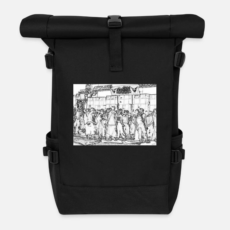 sound system 2 - Sac à dos roll top - noir