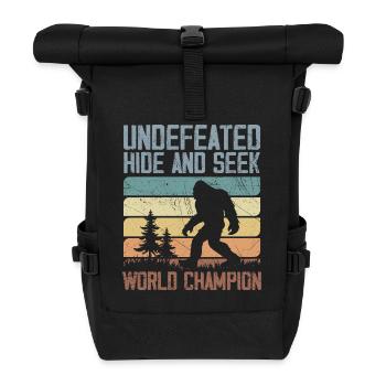 Undefeated Hide And Seek World Champion | Bigfoot - Sac à dos roll top - noir - Devant